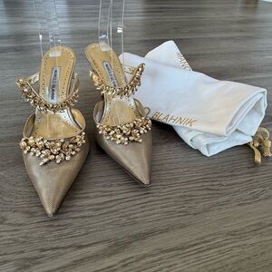 Manolo Blahnik LURUM Embellished Heels
